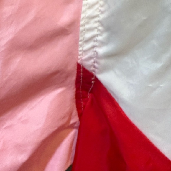 Betsey Johnson / Red and Pink Windbreaker / color block / glam / punk - Picture 4 of 5